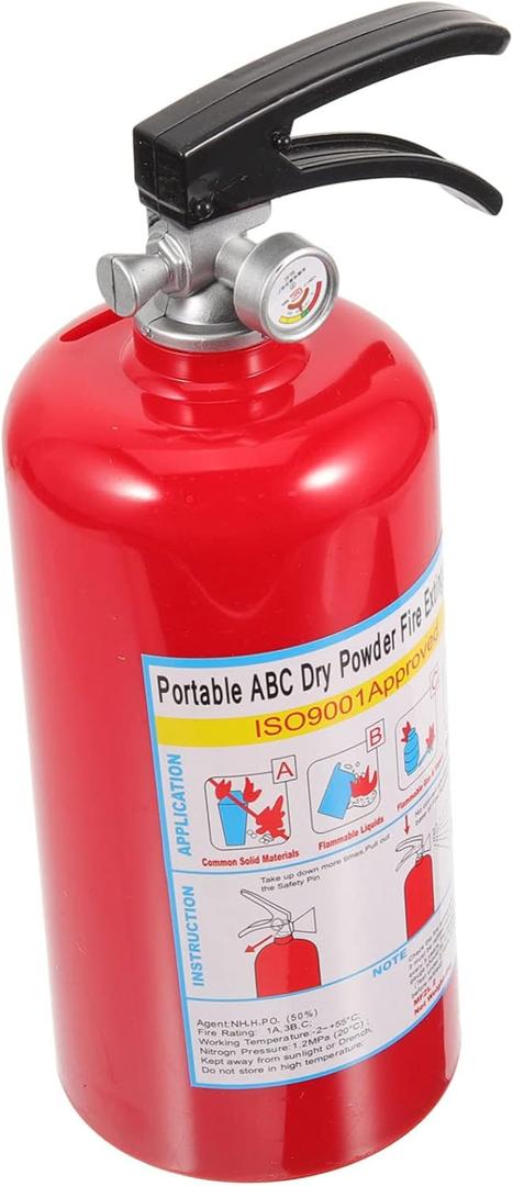 Fire Extinguisher Piggy Bank Toys for Girls Boys Outfits Piggy Banks for Kids Toddler Fireman Toy Kids Saving Pot Girls Toddler Clothes Taste Child Abs Container Red