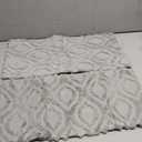 decorUhome Cozy Textured Euro Sham Throw Pillow Covers 22x22 Inch Set of 2, Soft Plush Faux Wool Grey Accent Couch Pillow Covers for Modern Farmhouse Sofa Bed Living Room