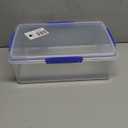 Sistema KLIP IT Food Storage Container, 7 L, Airtight & Stackable, BPA-Free, Clear with Blue Clips