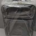 U.S. Traveler Rio Lightweight Softside Rolling Carry-on Suitcase, 4-Wheel Single, Light Gray, 22"