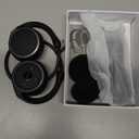 Small Bluetooth Headphones Wrap Around Head - Sports Wireless Headset with Built in Microphone and Crystal-Clear Sound, Foldable and Carried in The Purse, and 12-Hour Battery Life, Black