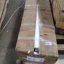 YITAHOME LED Farmhouse TV Stand for 75 Inch w/Outlets, Modern Entertainment Center with Glass Doors and Adjustable Storage Shelves, Media Console TV Cabinet for for Living Room, White/Black