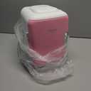 Cooluli Mini Fridge for Bedroom - Car, Office Desk & Dorm Room - Portable 4L/6 Can Electric Plug In Cooler & Warmer for Food, Drinks, Skincare Beauty & Makeup - 12v AC/DC & Exclusive USB Option, Pink