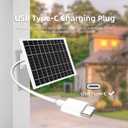 4 Pack 5V 7W USB Type-C Solar Panel Camera Charger for Arlo Essential XL Cam 2nd Gen,Essential 2K (2nd Generation),Pro 6th Gen 2K 2025 Release Security Camera Solar Panel with 9.3FT USB C Cable