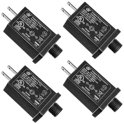 4 Pcs Replacement Yard Inflatable Adapter Power Supply Adaptor 12Vdc 1.0A Class 2 Power Supply for Halloween Christmas Inflatable Decorations