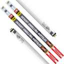 T5 Reptile 24W UVB 10.0 Tube, 2-Pack for Desert Reptiles & Bearded Dragons, 22''