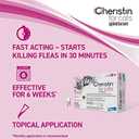Cheristin Flea Treatment & Prevention for Cats | Fast acting topical flea treatment for cats over 1.8 lbs | 6 Count