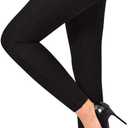 Ginasy Dress Pants for Women Business Casual Stretch Pull On Work Office Dressy Leggings Skinny Trousers with Pockets (X-Small, Black)