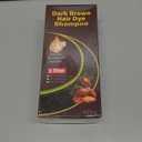 Dark Brown Hair Dye Shampoo 3 in 1Argan Herbal Hair Color Shampoo Covers Gray Hair for Women and Men (16.9 fl.oz Dark Brown)