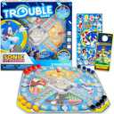 Sonic the Hedgehog Pop Up Board Game - Bundle with Sonic Board Game for Kids with Pop Up Dice Plus Stickers, More | Sonic the Hedgehog Games for Birthday Party