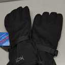 MCTi Waterproof Mens Ski Gloves Winter Warm 3M Thinsulate Snowboard Snowmobile Cold Weather Gloves Black X-Large