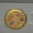 Swastik Christmas Plate Aluminium Gold Color