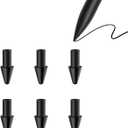 4 x 6PCS Replacement Tips Compatible with Remarkable Paper Pro Pen, Durable & Precise Carbon-Filled Pro Pencil Nibs Black