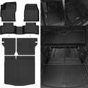 Naibeve Floor Mats for Toyota Corolla Cross 2022 2023 2024 2025 2026 Fuel AWD(Not for Fuel FWD&Hybrid AWD)-All Weather for Corolla Cross Floor Mats & Cargo Mat & Backrest Mats Interior Accessories