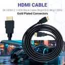 BrightOn - Optimized Set Compatible with PS5 PRO | 8K HDMI 2.1 HDR 8K@60Hz/4K@120Hz Gold Plated | CAT 7 Super High Speed Gold Plated | Fast Charge Cable (PS5 PRO)