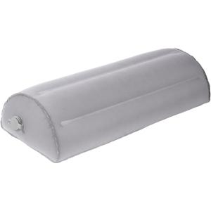 Inflatable Bolster Pillow for Legs, Knees & Back Lightweight,Half Moon Support Cushion for Sleeping & Travel Soft Milk Fiber & TPU Adjustable Lumbar, Knee & Ankle Support 51x21x12cm