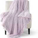 Bedsure GentleSoft Fluffy Lavender Purple Throw Blanket, Purple Decor Lilac Gifts for Teen Girls Women, Soft Cozy Fuzzy Plush Warm Thick Sherpa Fleece Faux Fur Blanket, Birthday Gifts, 50x60