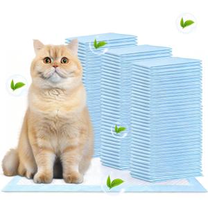 105 PCS Cat Pads Compatible with Breeze Litter System, Super Absorbent with Odor Control, Fresh Scent Cat Pee Pads Refills, 16.9" x 11.7" (105PCS)