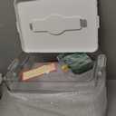 3-Tier Medicine Organizer - Portable Medicine Cabinet with Plastic Handle, Multipurpose Medical Box with Pill Box, Empty First Aid Kit for Home (8.66 x 9.46 x 13.42 inches)