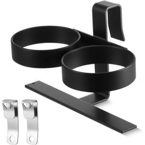 Novabright 3 Packs Cooler Biforous Beverage Holder with 2 Pcs Lock Bracket Bottle Openers Heavy Duty Metal Accessories Set Compatible with Mid-to Large-Size Coolers