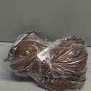 SpaceDresser Sheer Voile Window Treatment Rod Pocket Curtain Panels for Kitchen Bedroom Living Room Drapes Sunlight Filtering Privacy Semi Home Decor Assorted (Brown, 52 W x 45 L)