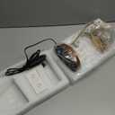 Candle Warmer Lamp Electric Timer - Vintage Heater Candles Warming Height Adjustable Dimmable Warmers Flower Lamps No Flame Heat Warm Melt Wax Jar Modern Home (Amber-Electroplated gold)