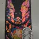 Compact Case for Samsung Galaxy S24 & S25 Holographic Matte cat Design,Cute Slim TPU Shockproof Protective Bumper Phone Cases Cover for Women Girls Aesthetic Glitter Shiny Adorable