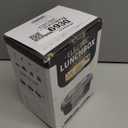 Vabaso Electric Lunch Box for Adults, 80W Heated Lunch Box with Dual 1.5L Stainless Steel Containers, Portable Food Warmer for Men Work Car Truck, 12V/24V/110V/220V - Eternal Gray