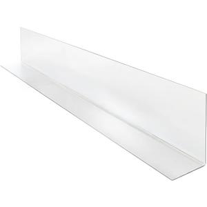 Clip Strip Shelf Dividers Pack of 50 for Retail Stores - Lightweight, Clear Adhesive Mount 1" H x 11-9/16" L Corp., 15 mil Crystal Clear PVC, Retail Shelf Separator, Item SD-1512