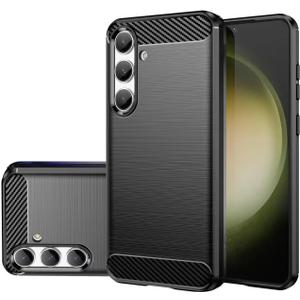 Case for Galaxy S24 Plus Case, Samsung S24+ 5G SM-S926U Case, Slim Thin Phone Case TPU Soft Back Cases Anti-Scratch Shockproof Protective Cover for Samsung Galaxy S24+ 5G Black