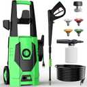 AgiiMan Pressure Washer 3990 PSI 2.1 GPM High Pressure Washer Electric Powerd Car Cleaning for Garden, Patios, Yard, Cyan