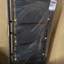 KINGRACK 5 Step Ladder, Folding Step Stool for Adult with Tool Platform, Handrails, Wide Anti-Slip Pedals, Pass 800lbs Load Testing， Portable Safety Step Stool for Home, Kitchen, Black