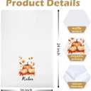 Fall Pumpkin Hand Towels for Bathroom 16x24 Inch, Fall Pumpkin Bathroom Decor, Relax Unwind Breath Autumn Decorative Hand Towels for Bath Room Washroom Set of 3