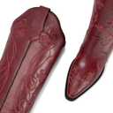 wetkiss Cowboy Boots for Women Knee High Cowgirl Boots, Western Boots with Floral Embroidered Pointed Toe Chunky Heel Pull On Retro Vintage Classic Tall Boots for Ladies