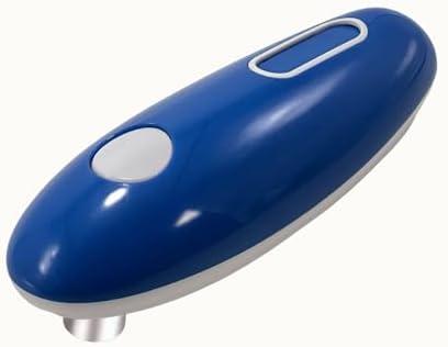 Cooks Professional Electric Can Opener - Redefine Cooking Ease for Seniors & Arthritic Patients with Innovative Hands-Free Operation and One Touch Design (Blue)