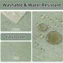 AUSSPVOCT Textured Tablecloth Rectangle 52x70 Water Resistant Spill-Proof Wipeable Table Cloth Wrinkle Free Fabric Dining Table Cover for Birthday Wedding Eatser Football Spring Tablecloths