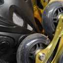 Nattork Kids Inline Skates Adjustable Light up Wheels Blades Roller for Boys Girls- TeenYouth Age 6-12 - Cool Racing Car Decorations Indoor Outdoor Birthday Gift for Son and Grandson (Medium(13C-3 US), Golden)