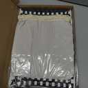 Black Woven Wicker 3.5 Gallon Fabric Trash Can, Storage Baskets, Waterproof Cute Waste Basket, Decorative Trash Bin for Bedroom, Office, Living Room, Kitchen