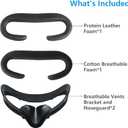 2 Pack Face Pad for Oculus Quest 2, Facial Interface & Face Cover Pad, Anti-fogging Sweatproof Face Cushion for VR Meta Quest 2 Accessories Replacement