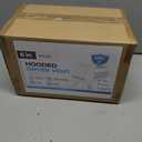 6" White Dryer Vent Cover - 304 Stainless Steel Wall Cap, Screen and Damper