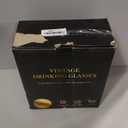 Pink Vintage Hobnail Drinking Glasses Set of 6, Embossed Water Tumbler 12oz, Kitchen & Bar Beaded Glass Cups, Beverage Glass Cups for Water, Beer, Juice, New Year gifts