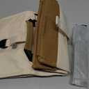 SUNNY BIRD Insulated Lunch Bag Rolltop Lunch Box Medium Lunch Cooler Tote for Women, Girls, Teens and Adults (White)