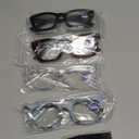 CCVOO 3.0 Oprah Style Reading Glasses for Women, Stylish Eyeglasses, Blue Light Readers for Women, Cheaters (Black + Transparent + Marbel Mint + Leopard-brown)