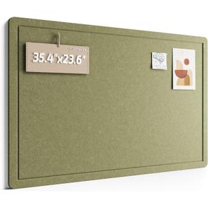 Fluxynara Felt Bulletin Board, 35.4"x23.6", Matcha