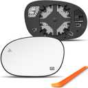 BSD Compatible with 2008-2023 Dodge Challenger, Dodge Charger Driver Side Mirror, Left Side Mirrors with Blind Spot, Power Heated