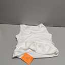 Tankaneo Womens Deep V Neck Suit Vest Peplum Summer Trendy Sleeveless Fitted Blazer Tank Tops Business Casual Blouses (Small, White)