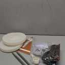 2 Sets Football Party Balloon Column Stand Kit with 2 Football Foil Balloons 90 Latex Balloons and Banner, Adjustable Balloon Stands for Sports Game Birthday Party Themed Decoration