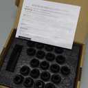 M12x1.5 Extended Lug Nuts for Toyota Camry Corolla Civic Accord Aftermarket Wheels, 20pcs Black Lug Nuts for Chevy Malibu Ford Focus, 12x1.5 Spline LugNuts with Socket Key for Wheel Spacers