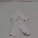 BomKinta Slouch Socks Women Thigh High Boot Socks Soft Scrunch Socks Size 5-11 (White White White -3 Paris)