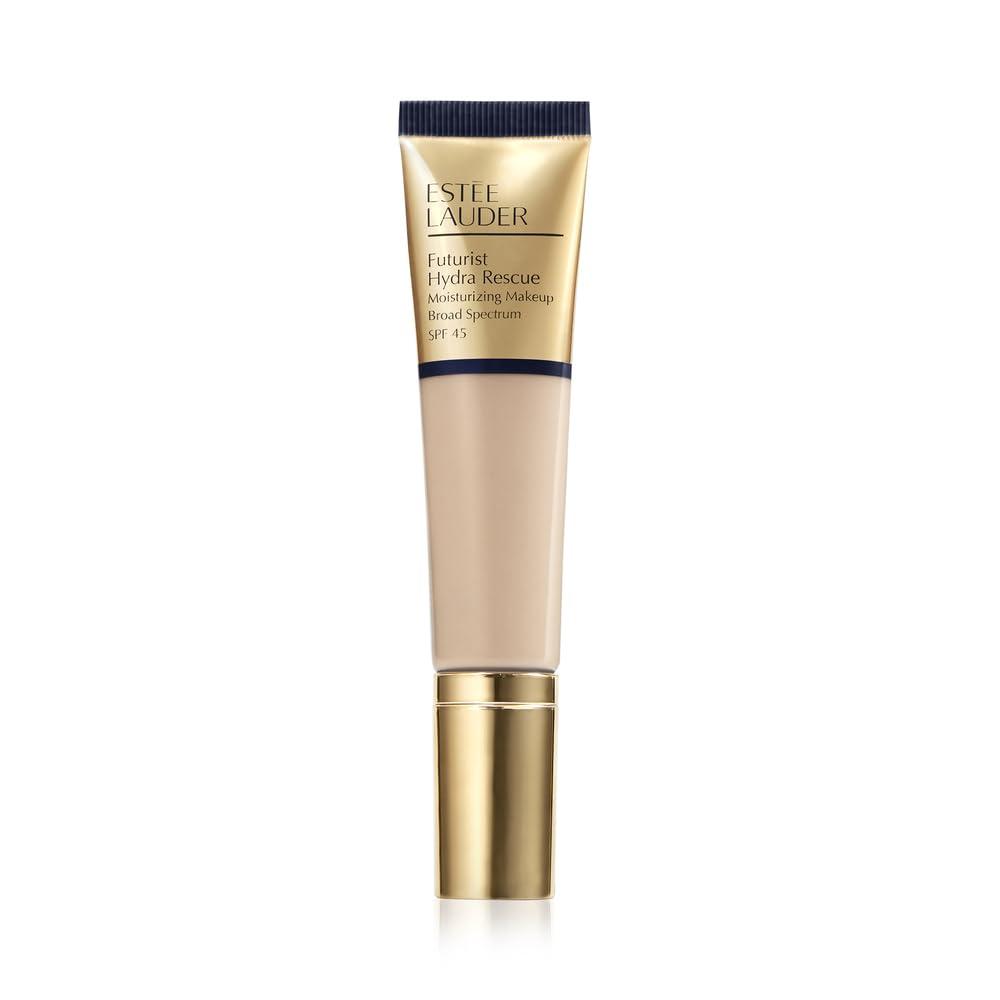 Este Lauder Futurist Hydra Rescue Moisturizing Foundation SPF 45 for a 12-Hour Glow, 1.2 Fl Oz (2C1 Pure Beige -Light-medium with cool pink-peach undertones)